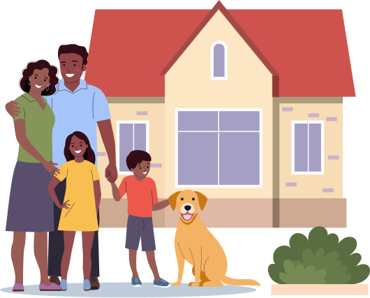 Family-with-house Family with house