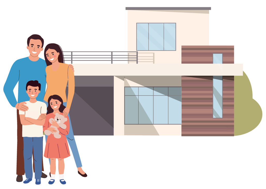 Family-of-four-in-front-of-house1 Gadsden County 1