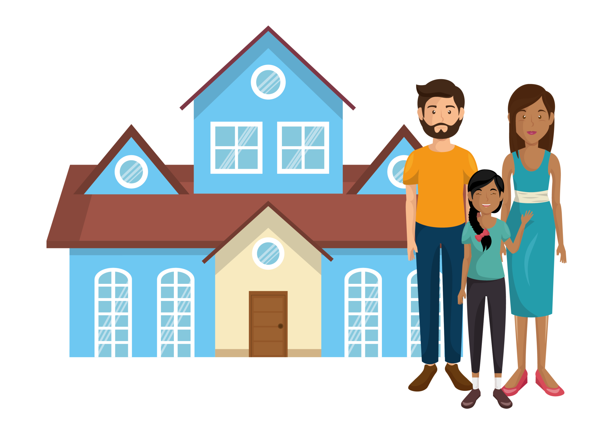 Blue-house-family1 Jefferson County 1
